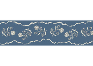 Jaipur wallpaper border by Parker and Jules in Day Blue