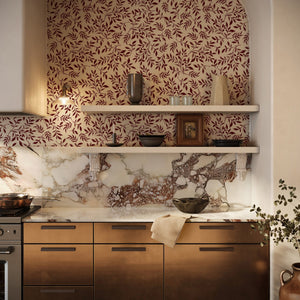 Portraits wallpaper by Curate Space in a room