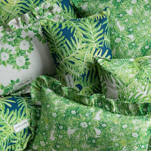 Botanical wallpaper — Abstract Jungle in a styled room
