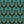 Soltar wallpaper by Tatie Lou in teal, full repeat of a Deco arch pattern