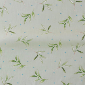 Olive and Dot in Sky Blue- Cotton Drill