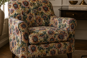 Hues of Sunflowers Linen Fabric