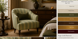 Stripe Weave Linen Fabric