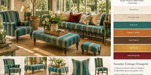 Stripe Weave Linen Fabric