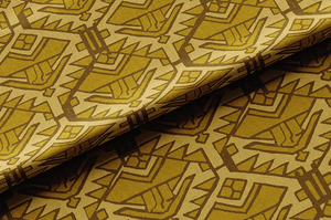 Persian Zest Velvet Fabric in Old Gold