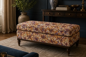 Mystical Forest Midnight Meadows Linen Fabric