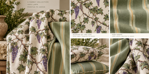 Seasons of the Vine Summer Linen Fabric