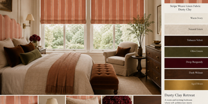 Stripe Weave Linen Fabric