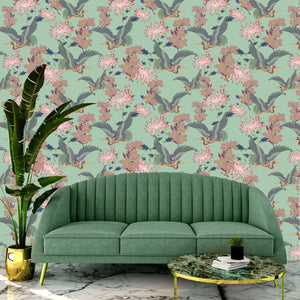Blossom Mint Wallpaper