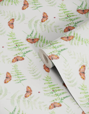 Sustainable Butterfly and Wallpaper