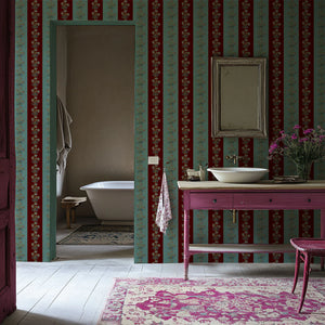 Chateau Stripe Wallpaper