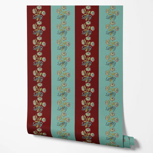 Chateau Stripe Wallpaper