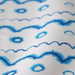 Circles in the Waves Cotton Linen