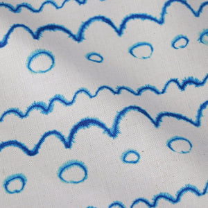 Circles in the Waves Cotton Linen