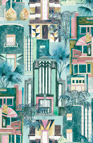Downtown Deco Wallpaper