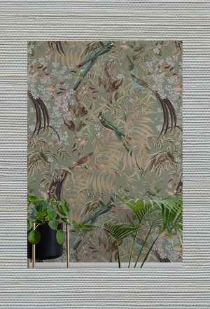 French Grey Grasscloth