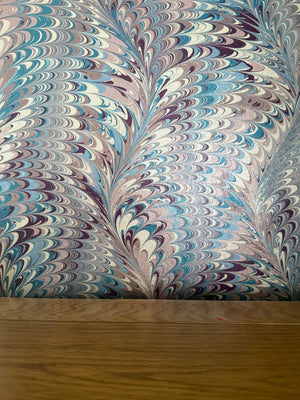 Pirouette in Berry Imperial Wallpaper
