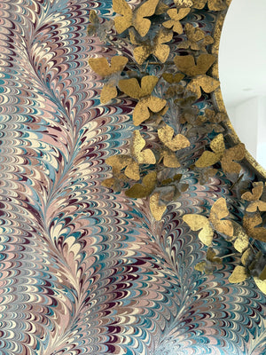 Pirouette in Berry Imperial Wallpaper