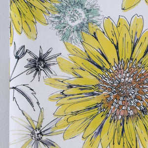 Organic Sunflower and Flora- Cotton Twill