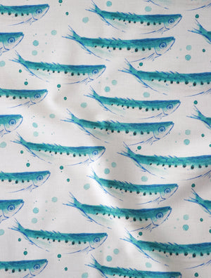 Swimming Sardines Organic Cotton