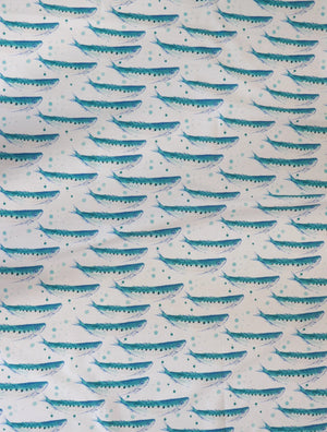 Swimming Sardines Organic Cotton