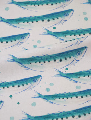 Swimming Sardines Organic Cotton