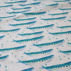 Swimming Sardines Organic Cotton