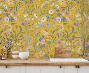 The Lost Garden Wallpaper in India Yellow