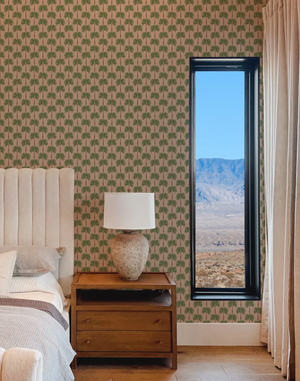 Little Palma Wallpaper in Flamingo