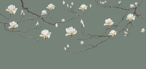 Magnolia in Blossom Wall Mural