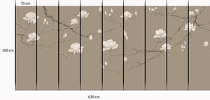 Magnolia in Blossom Wall Mural