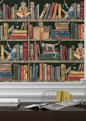 Monkey Library Wallpaper