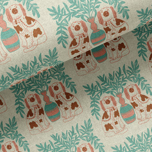 Pair of Dogs Linen