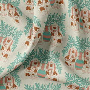 Pair of Dogs Linen