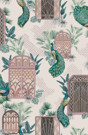 Peacock Manor Wallpaper