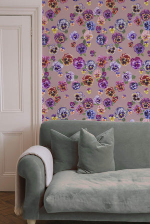 Plethora of Pansies Wallpaper