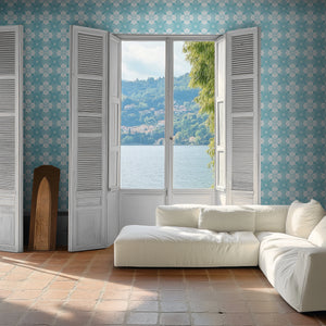 Santorini Tile Wallpaper