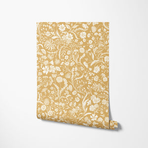The Lost Garden Wallpaper in Honeysuckle