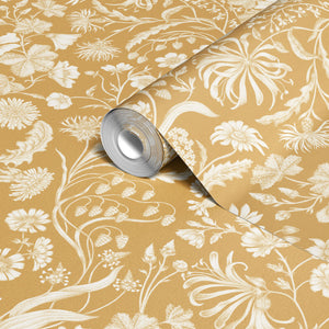 The Lost Garden Wallpaper in Honeysuckle