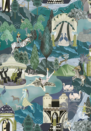 The Art Deco Hills Wallpaper