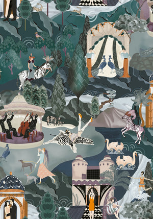 The Art Deco Hills Wallpaper