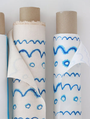 Circles in the Waves Cotton Linen