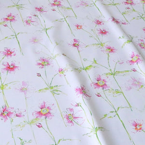 Anemone in Bloom Cotton Linen