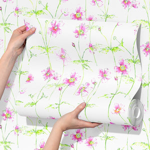 Anemone in Bloom Sustainable Wallpaper