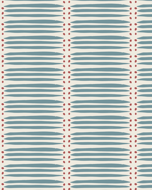 Backgammon Linen Fabric by Annika Reed Studio