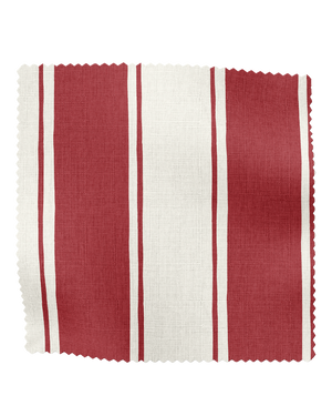 Balancing Act Linen Fabric in Red, large scale