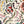 Bloomsbury Petite wallpaper by Parker and Jules in cream and red, full repeat of painterly flowers