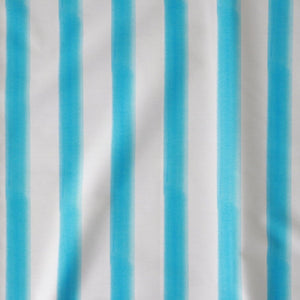 Blue Watercolour Beach Stripe Linen
