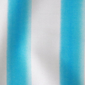 Blue Watercolour Beach Stripe Linen