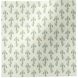 Bluebell Linen Fabric in Blue